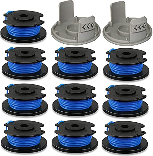 LEIMO KPARTS 0065 String Trimmer Spool Line for Ryobi One AC14RL3A  0065 Autofeed Replacement Spools for Ryobi 18V 24V and 40V Cordless Trimmers (12 Pack)